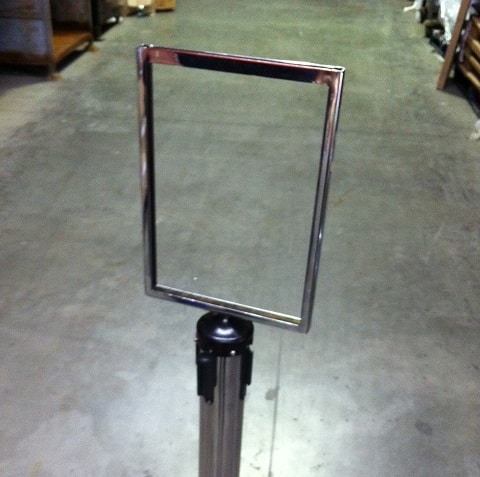 Queuing Post Sign Holder