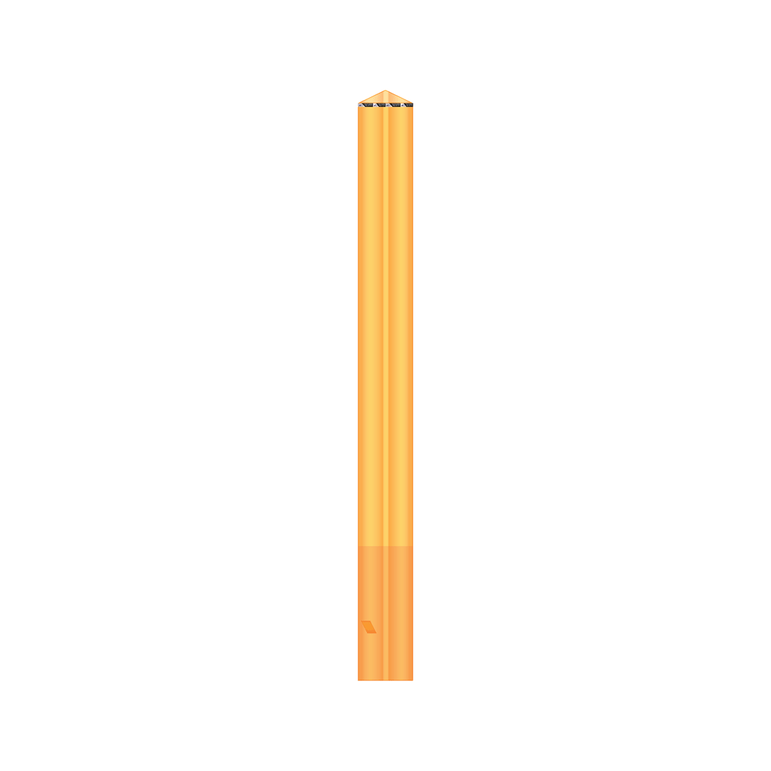 Heavy duty square bollard